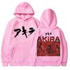 Japanese Anime Akira Science Fiction Movie Hoodie Shotaro Kaneda Fashion Vintage Manga Sweatshirt Loose Men's