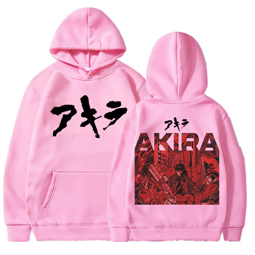 Japanese Anime Akira Science Fiction Movie Hoodie Shotaro Kaneda Fashion Vintage Manga Sweatshirt Loose Men's