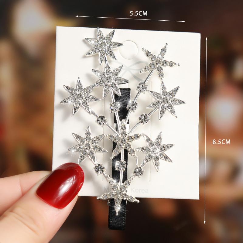 Elegant Rhinestone Hairpins Women Girls Pearl Hair Clips Pins Barrettes Accessories BB Hairclip Hairgrip Headdress