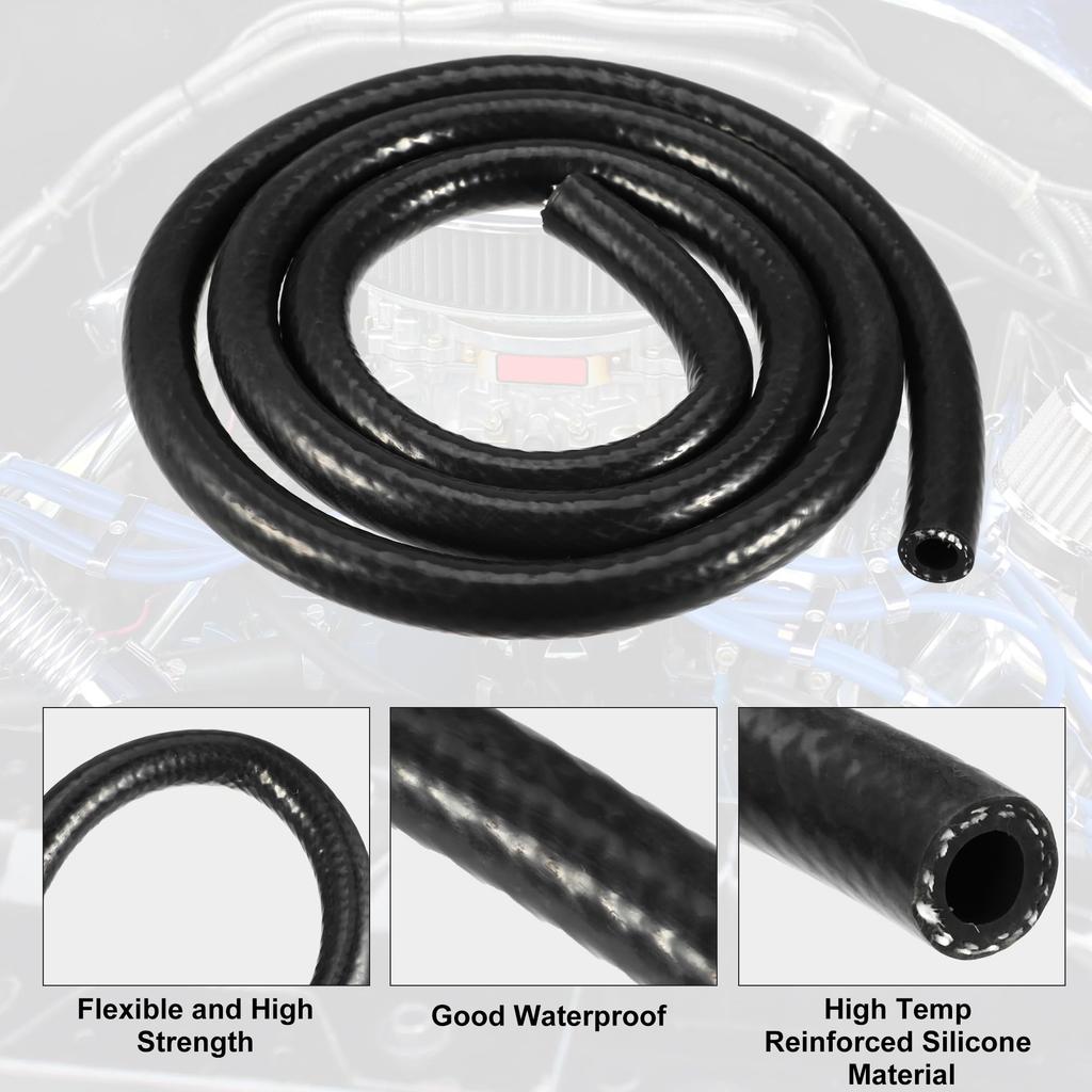 X AUTOHAUX Silikonová vakuová hadice Hadice Automobilová Tepelně odolná hadice Vakuová hadice Silikon