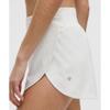 Lululemon Fast And Free High Rise Classic Fit Split Short 3  White