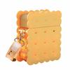 Kawaii Style Water Bottle with Straw Biscuit Shaped 380ML Outdoor Sports Kettle Anti-fall Portable Children Drinking Bottle