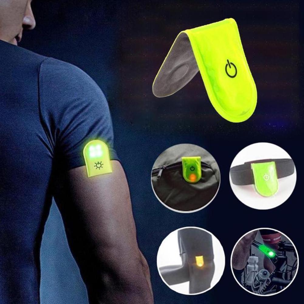 1Pc Outdoor Sports LED Safety Light Reflective Magnetic Clip On Strobe Reflector Warning Clip Night Running Shoes Collar Lamp
