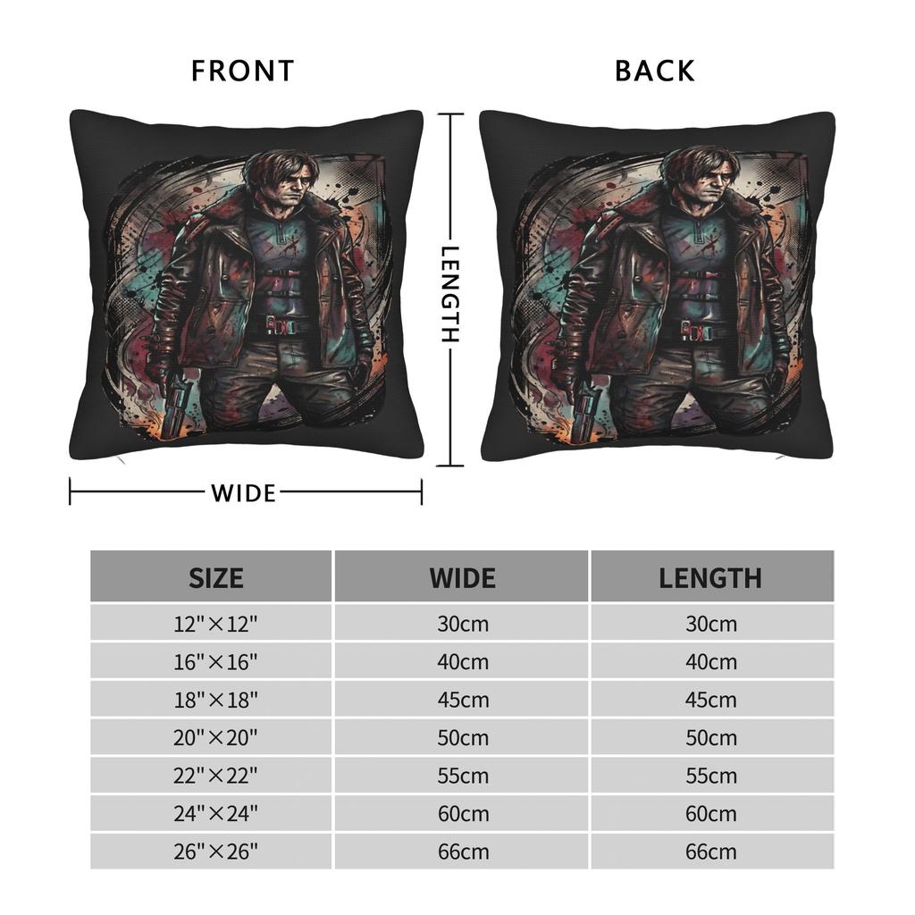 L-Leon Scott Kennedy Pillow Cover Novelty Pillow Case For Chair Sofa Home Decor Comfy Pillowcases Gift