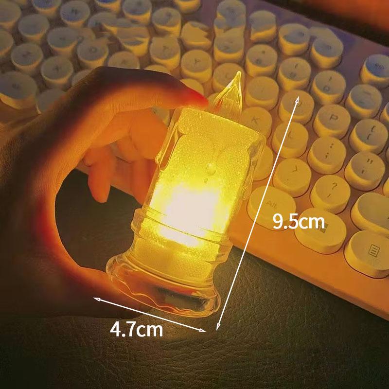 

Рождественские украшения 2025 Рождественские украшения Ретро светящийся подсвечник Новый год 2025 Декоративные реквизиты Лампы Navidad Принадлежности