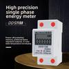 Single-phase Electric Energy Meter Rail Type Intelligent Digital Display Meter 220V High-precision Electric Meter 2P Instrument