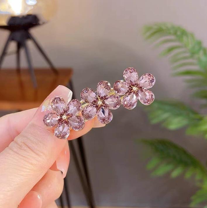 Elegante Retro Pfau Haarnadel Blume Duttspange für Frauen