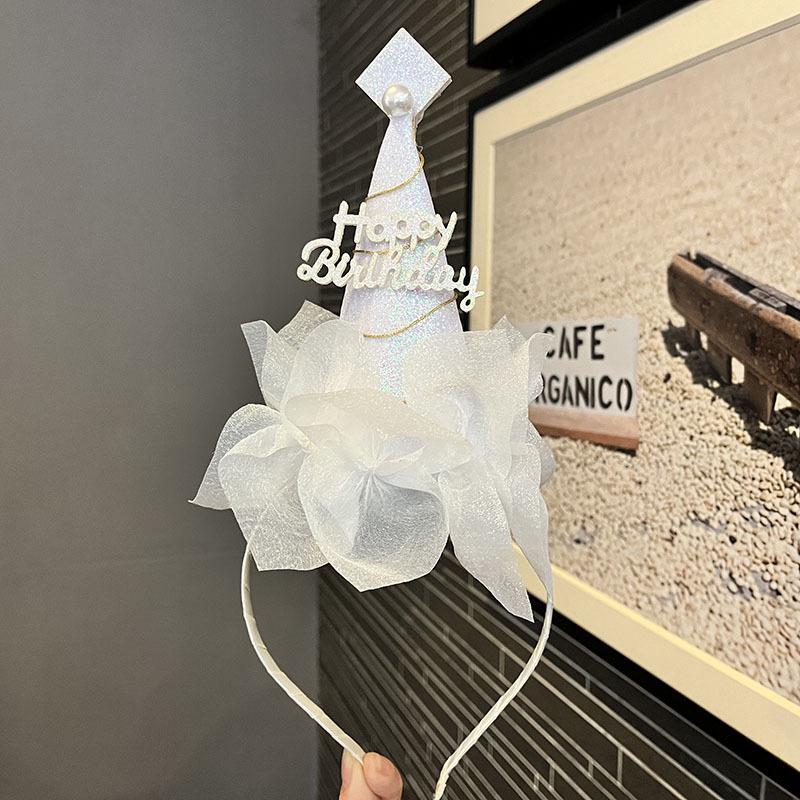 Retro Lolita Pleated Lace Headband & Hair Clip - Cute Children's Hair Accessories