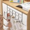Over The Door Storage Hooks No Drill Heavy Duty Hanging Organizer Rack for Bedroom Bathroom Towel Hat