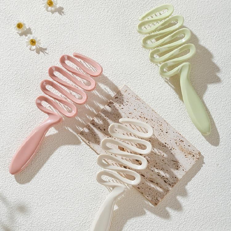 Textured Hair Volumizers Comb Hollow Out Teeth Reduce Friction ABS Plastic For Fine & Thin Hair Types