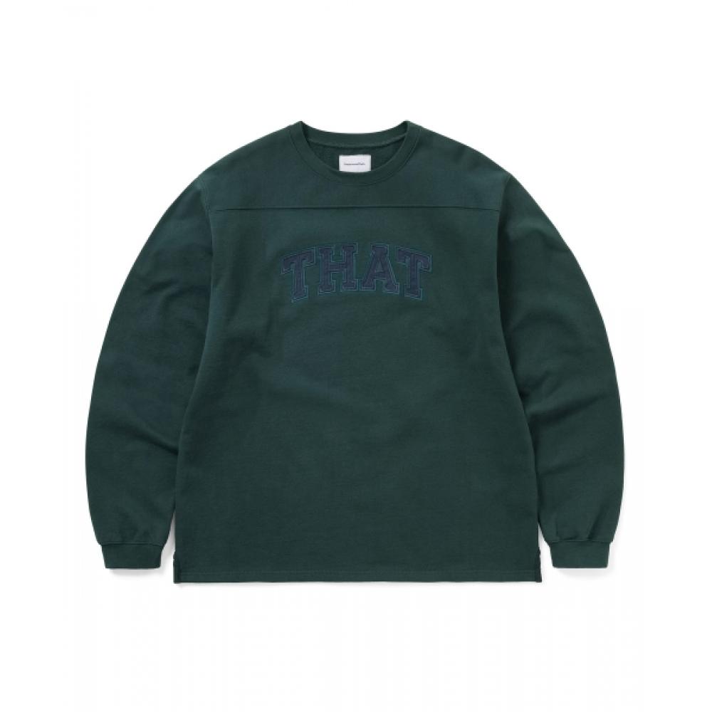 ThisisneverThat That Panelled Crewneck Sea Green S