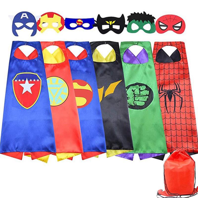 Children & Adults Hero Capes: Captain America, Superman, Iron Man Shawls