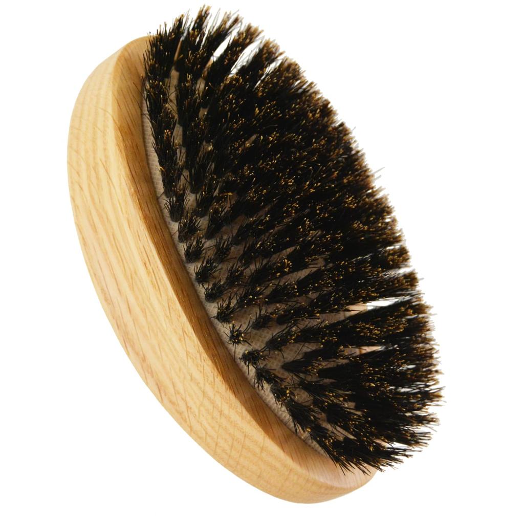 Premium Boar Bristle Pet Shining Round Animal Bristle Brush for Dogs and Care Brush, Brush, Shape, Anti-Static, Natural, Cats, Grooming,