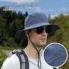 Atmungsaktiver Schnelltrocknender Sonnenhut für Herren und Damen für Sommerwanderungen und Angeln, Faltbares Mesh-Design