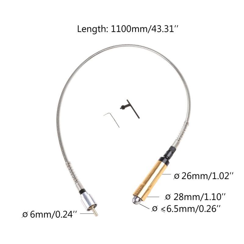 6mm Drehschleifer Werkzeug Flexibler Schaft Passend für Bohrmaschine Drehwerkzeug