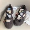 Mode Perle Kvast Snørebånd Charms til Sneakers Avanceret Perle Marguerit Blomst Sko Charm Spænde DIY Sko Dekorationer