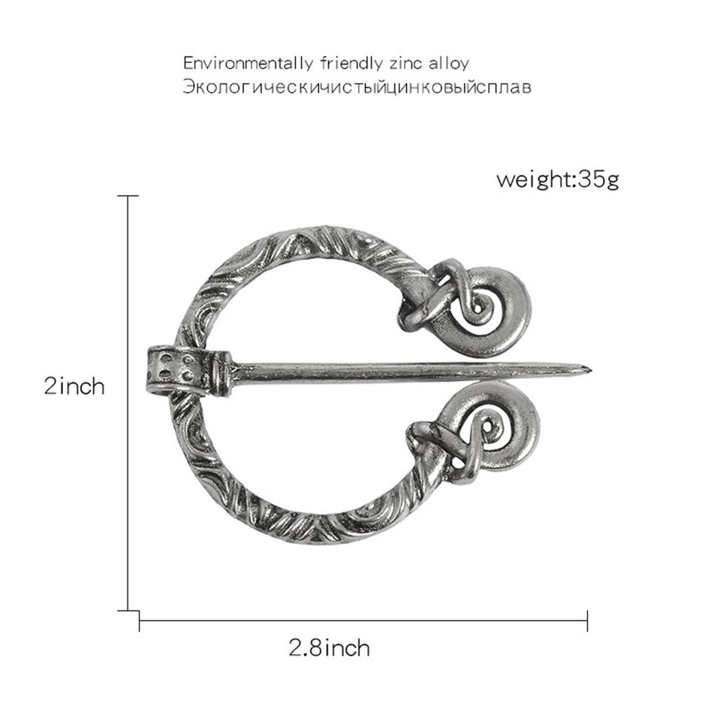 Nordic Style Metal Simple Brooch Suit Scarf Clip Brooch Pin Fashion Jewelry for Coats Jackets Sweaters Suit