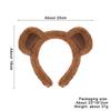Bärenohren-Stirnband für Damen Mädchen Niedliches Bären-Haarband Halloween Weihnachten Kostüm Cosplay Kopfschmuck Cartoon Haar-Accessoires