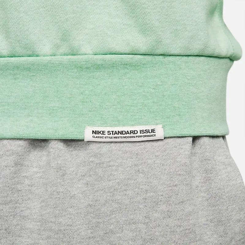 Nike Solid Color Casual Sports Crew Neck Pullover Long Sleeve Sweatshirt Men Sweatshirt Green DQ5821-308