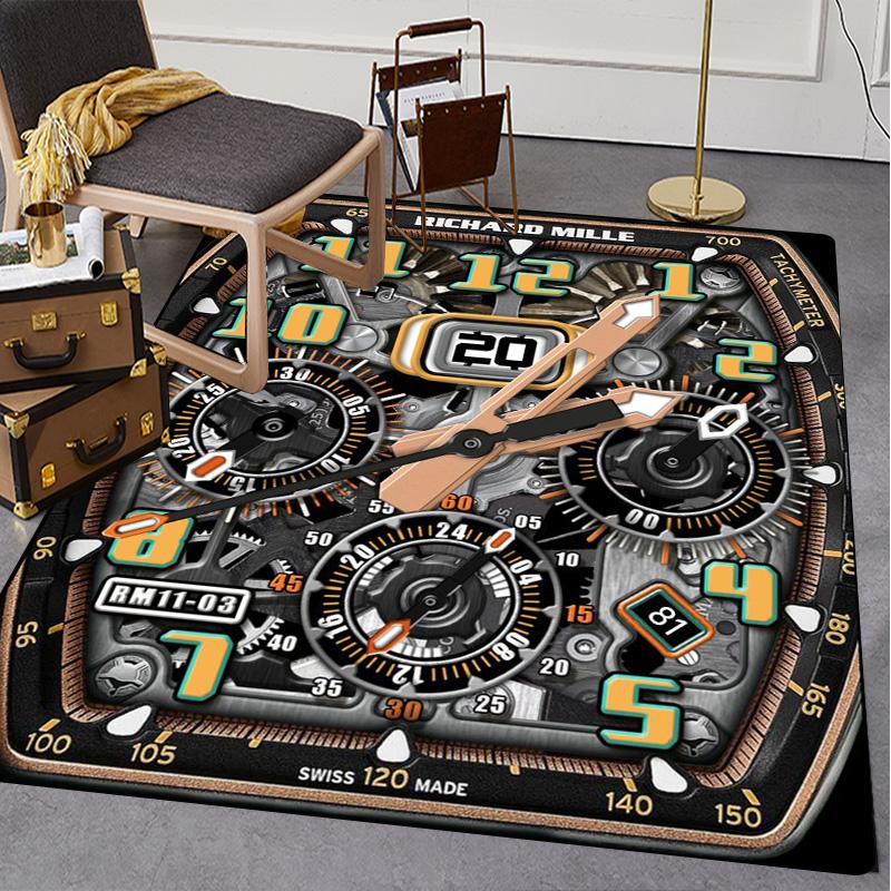 Swiss watch R-Richard Miller printed carpet high-end watch dial floor mat living room sofa room decorative art rugs
