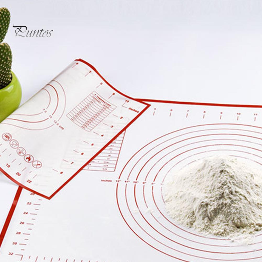 Puntos Silikon Rolling Sheet Backmatte Pad Antihaft-Backgeschirr Mehl Gebäck Teppich