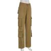 Harajuku Y2K Streetwear Sommer Hohe Taille frauen Breite Bein Cargo Hosen für Frauen Baggy Hosen Frau Hosen Taschen