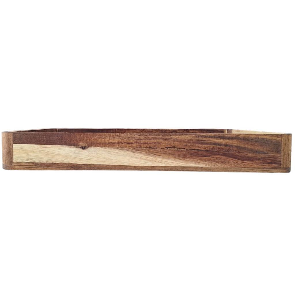 BREAKFAST TRAY WOODEN SERVING BOARD 24x17.7x4.5
