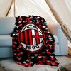 1PC Ac Milan Printed Soft Flannel Blanket Throw for Adult Bedroom Living Room Sofa Camping Travel Fan Gifts Christmas Gifts