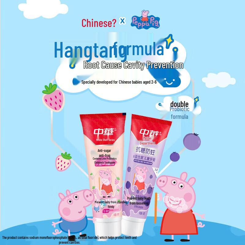 Zhonghua Anti-Sugar Kids Toothpaste Combo 4-Pack