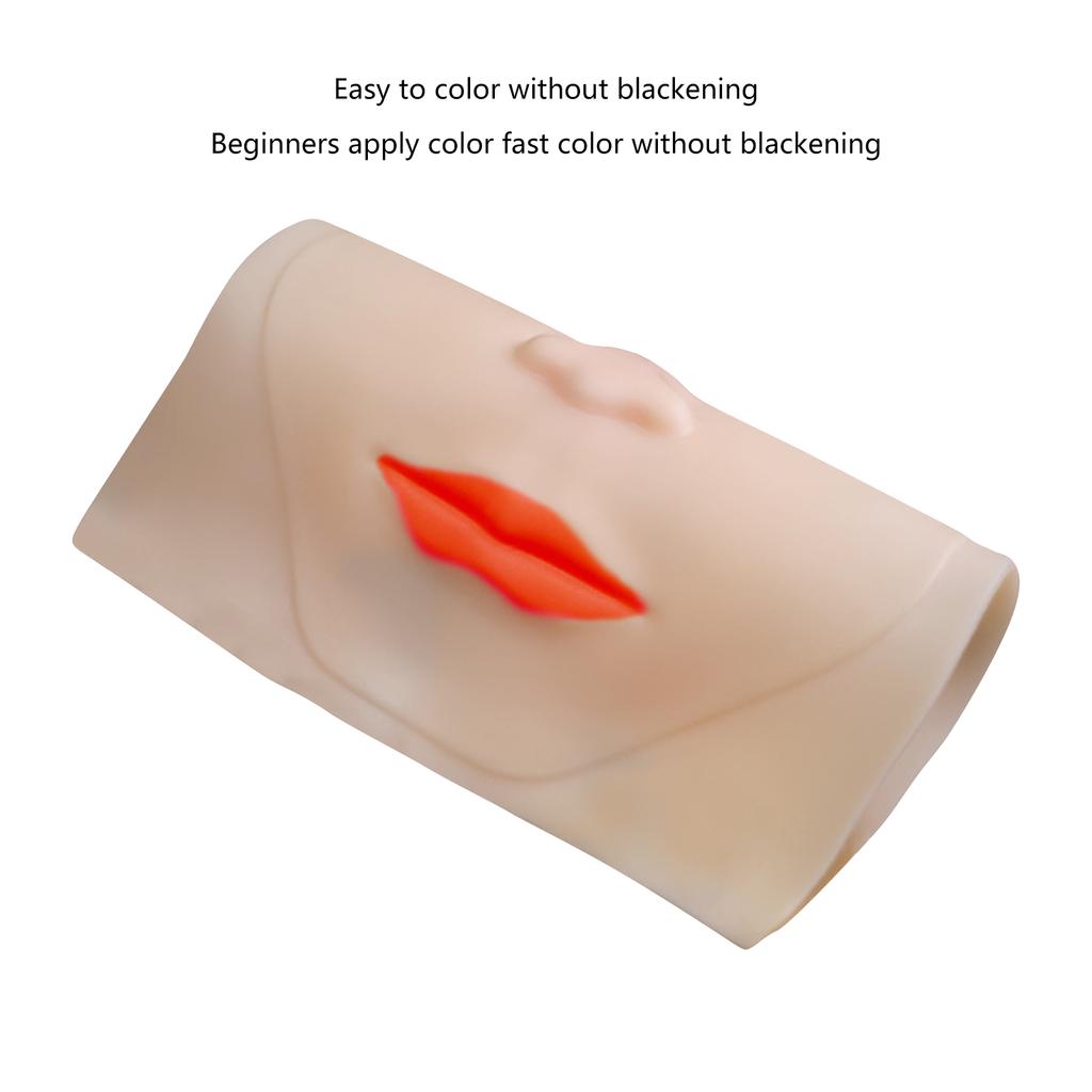 Reusable Practice Silicone Skin Lips For Permanent Makeup Tattoo Human Lips Elasticity Microblading PMU-Beginer Training