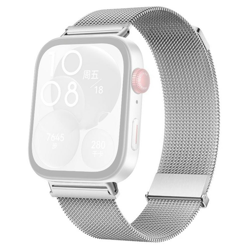 For Huawei Watch Fit 4/Fit 4 Pro/Fit 3 Replacement Strap Stainless Steel Milanese Magnetic Watch Band