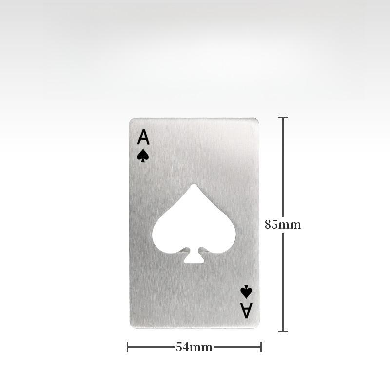 

Spades A Credit Card Bottle Opener Creative Poker Shaped Stainless Steel Home Tool Bottle Opener Beer Opener