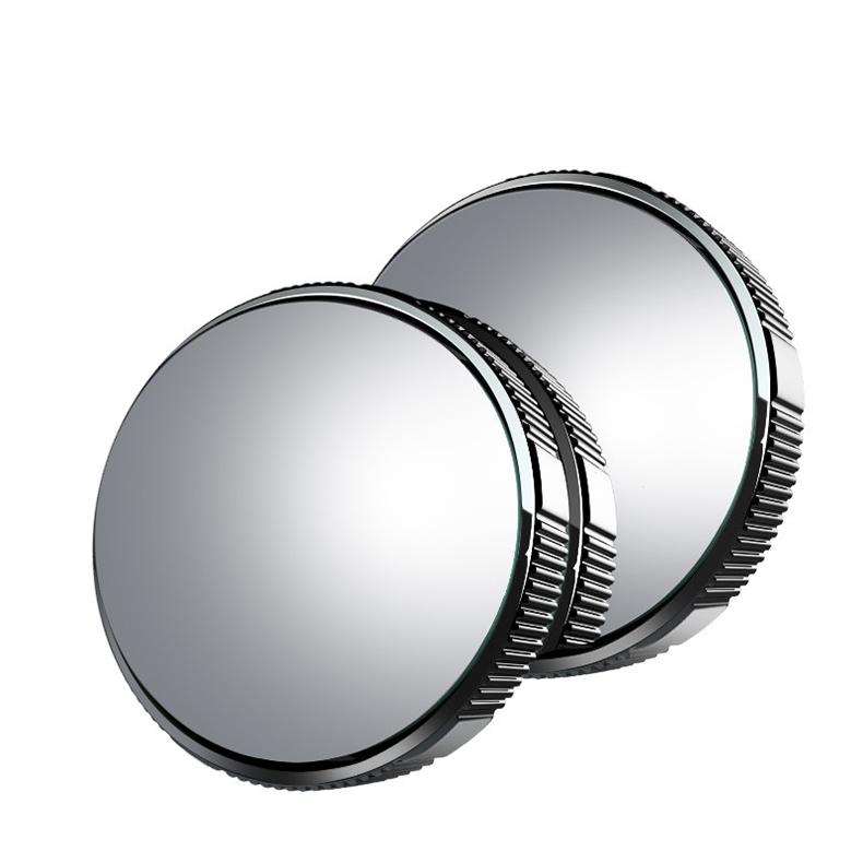 2PC Saugnapf Auto Konvexen Toter Winkel Spiegel HD 360 Grad Weitwinkel Einstellbare Rück Extra Hilfs Runde spiegel