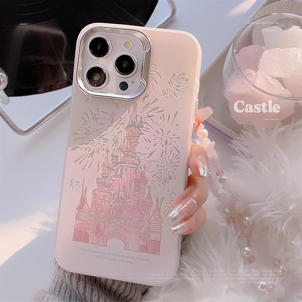 Dream Castle Fireworks Iphone15 for 14Promax Mobile Phone Case 16 Apple 13 Laser 11 Huawei Hard 14