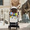 Cute, soft plush toy that attaches to a stroller. Baby/Kids bear/elephant design. Perfect as a baby shower/birthday gift. Blue (Elephant)