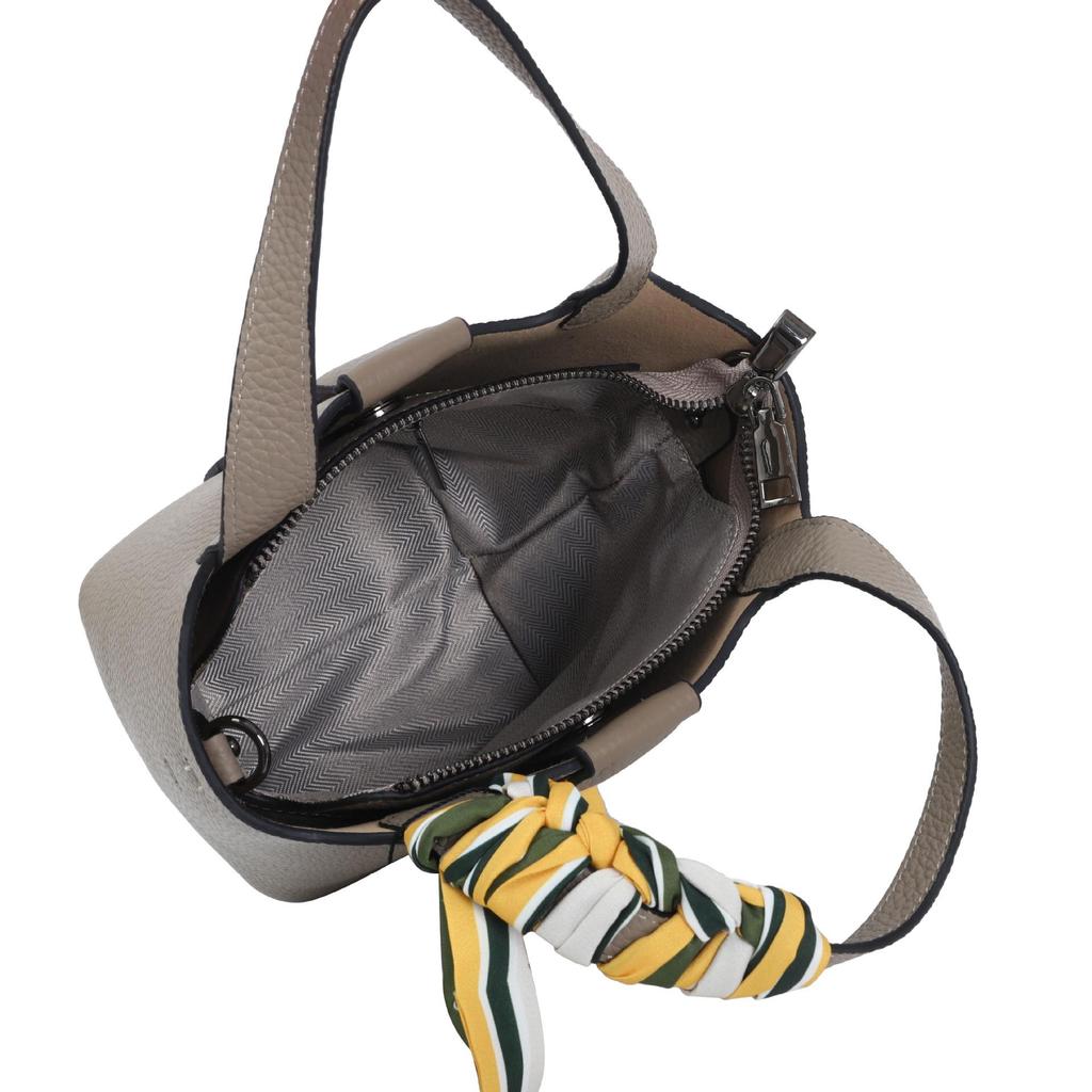 2025 Summer Fashion Genuine Leather Women's Basket Handbag - Versatile Crossbody Bucket Bag