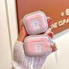 Plated Photo Frame Pink Bow Puppy for AirPods 1 Apple Bluetooth Wireless Headset Cover Pro1/1