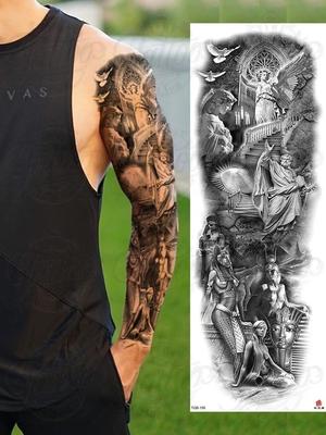 Tam Kol Dövmeli Etiket 1 ADET