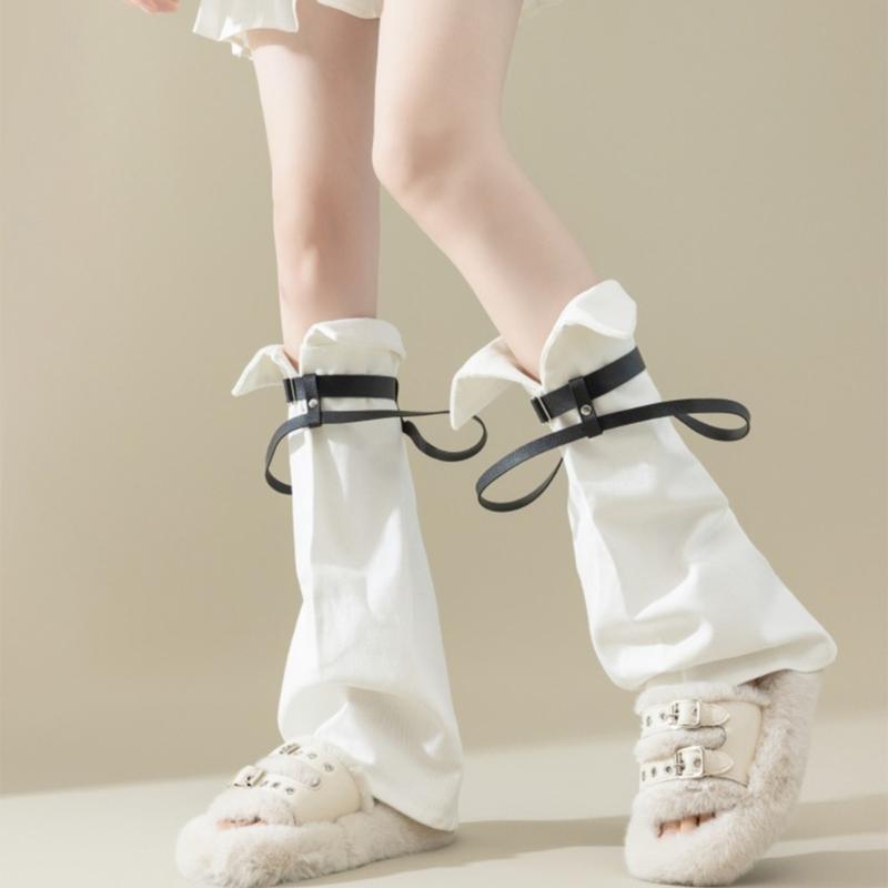 Subkultur Beinstulpen für Damen Mädchen Y2K Beinstulpen Süße Coole Lange Socken Gothic Harajuku Beinwärmer Kniehohe Socken