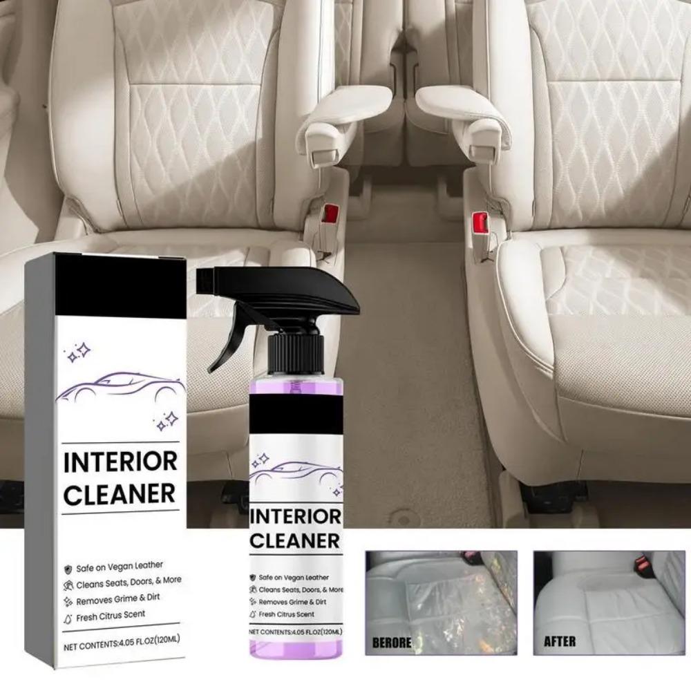 Car Seat Detailing Cleaner for Carpet Upholstery Prevent Cracking Refurbishment Cleaning Agent 120ml Multipurpose Car Care Spray
