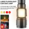 30W LED Rechargeable Flashlight 2000 High Lumens Torch with COB Light Handheld Flashlight for Home Camping Hiking Emergency