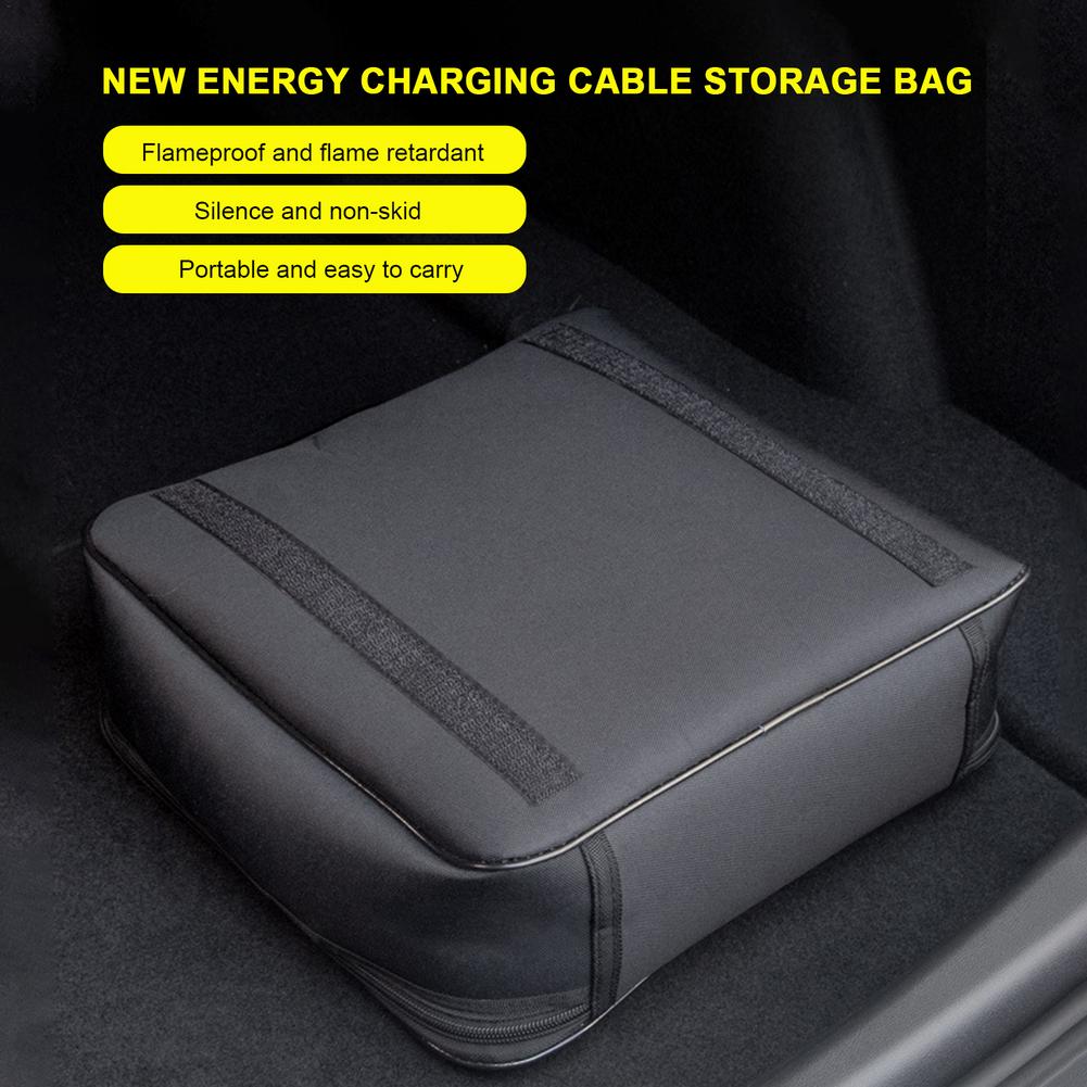Borsa per riporre cavi di ricarica Portatile per auto Cavo dati USB Caricabatterie Pacchetto Organizzatore Borsa per riporre accessori digitali