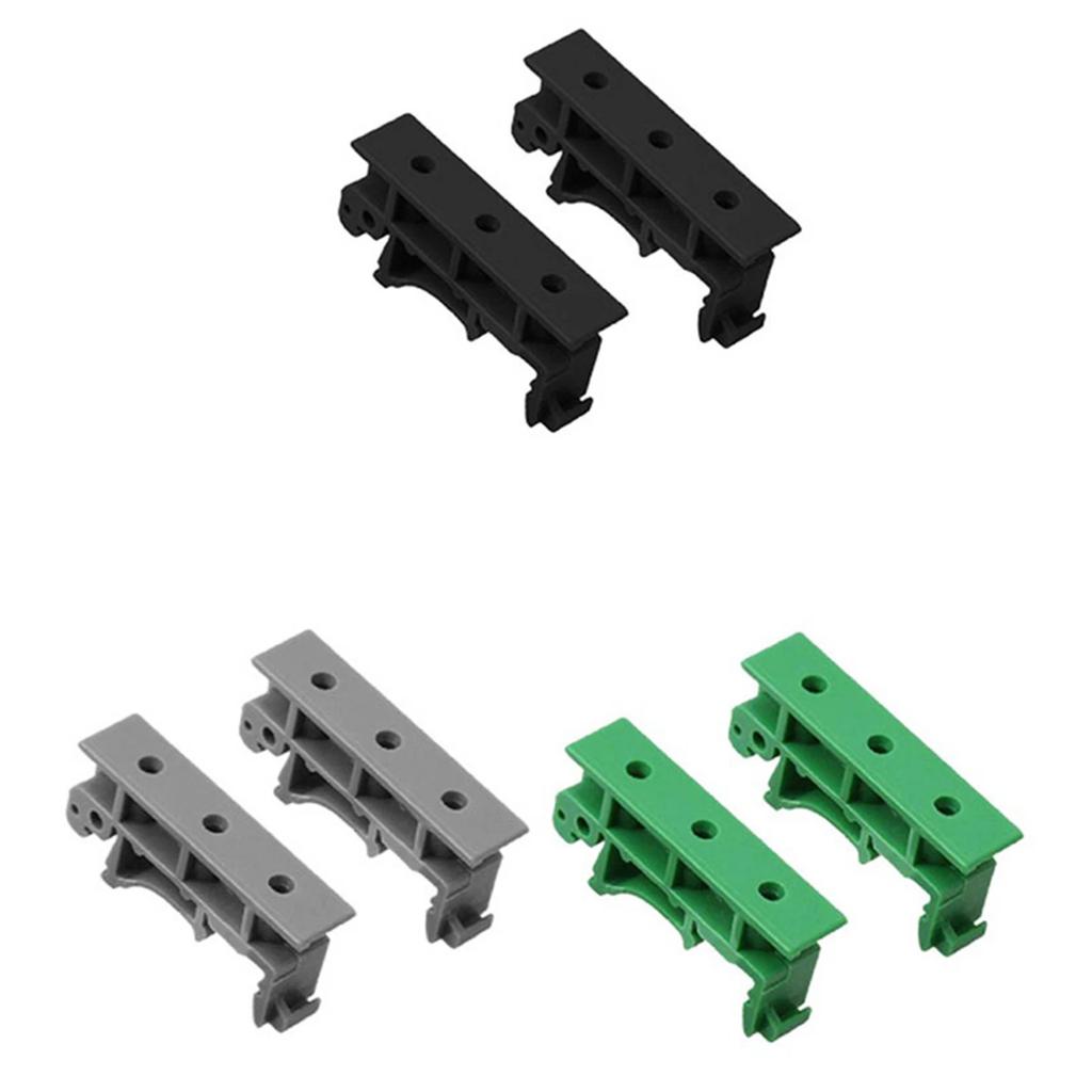 Package Contents PCB Mount Bracket PCB Mount Bracket DIN C Rail Adapter Easy Installation PCB Mount Bracket Clips