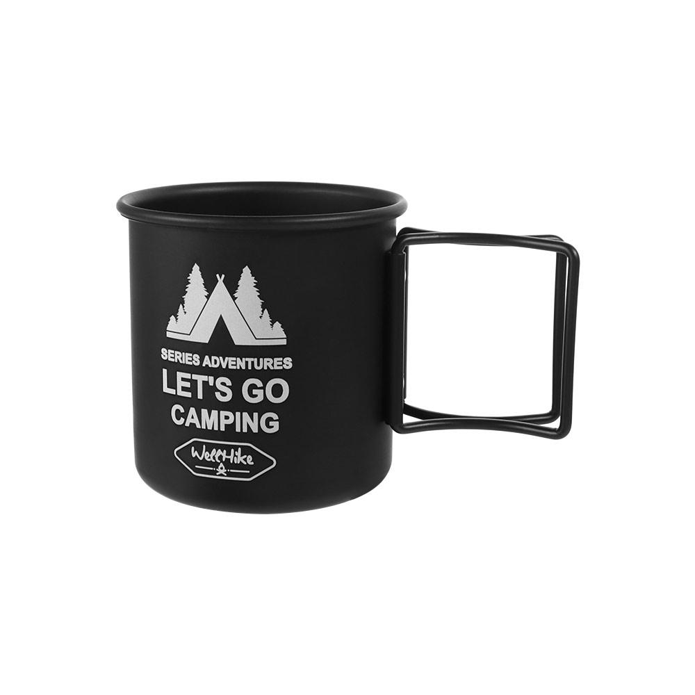 300ML Camping Mug with Foldable Handle Coffee Mug Convenient Camping Water Cup  Camping