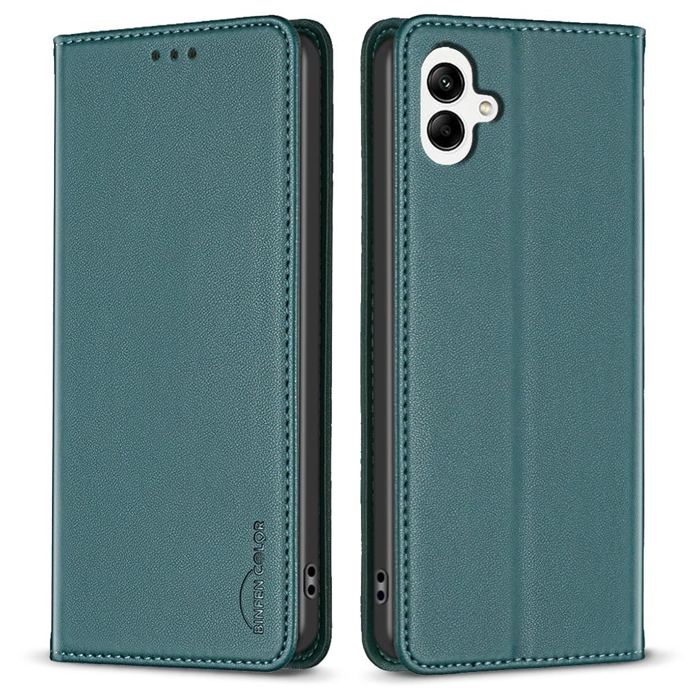 BINFEN COLOR BF18 For Samsung Galaxy A06 4G Leather Case Card Slots Phone Cover