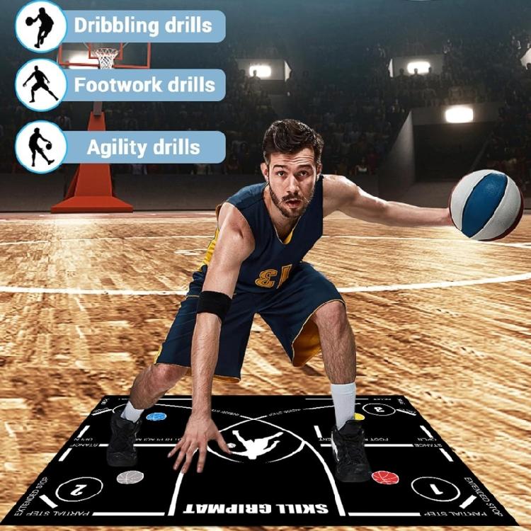 Agility Footstep Training Mat Basketball Pads NonSlip Silence Equipment for Improve Speed, Strength and Coordination
