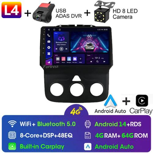 Car Radio 9 Inch Android 13 12+256G Touch Screen for DODGE RAM 1500 2013 2014 2015 2016 2017 2018 2019 WIFI Support SWC Carplay