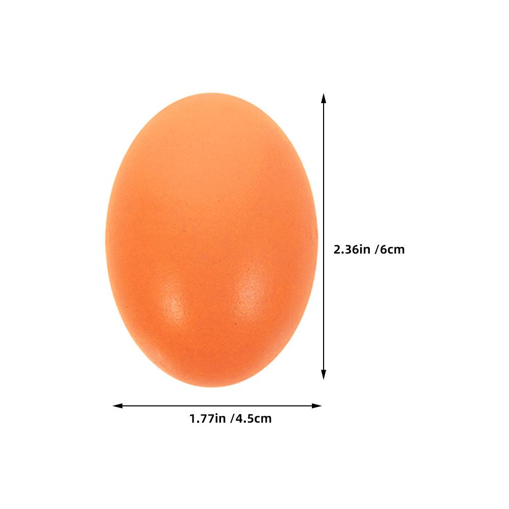 6Pcs DIY Simulation Wooden Eggs Realistic Fake Eggs for Painting Craft Activity Kits Family Fun Decorative Easter Projects Wood