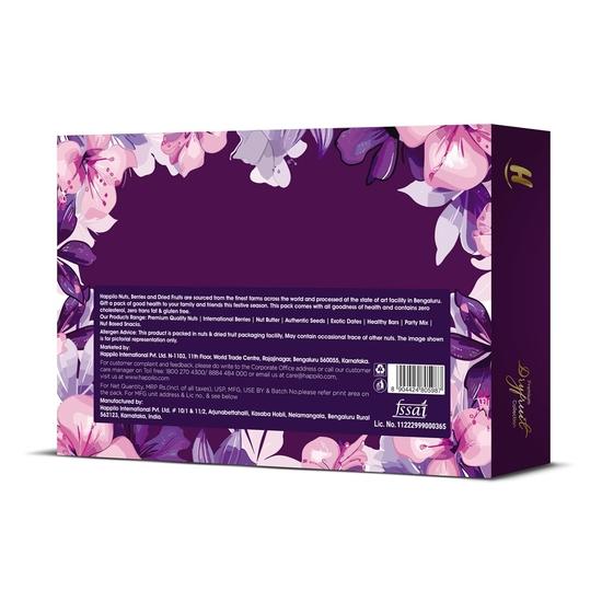 Happilo Dry Fruit Celebrations Gift Box Kaze 750g, Ideal for Festive Gifting, Almonds, Cashews, Pistachios, Green Raisins
