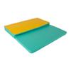 gymnastic mat Gamma 150x100x5 trzyczęściowy - green/yellow